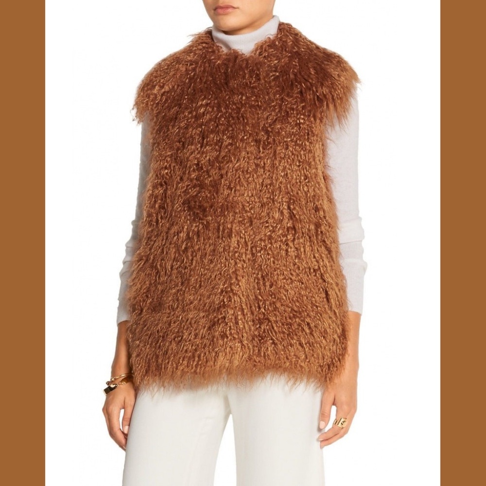 Stella McCartney Faux Fur Lila Vest Gilet IT 40